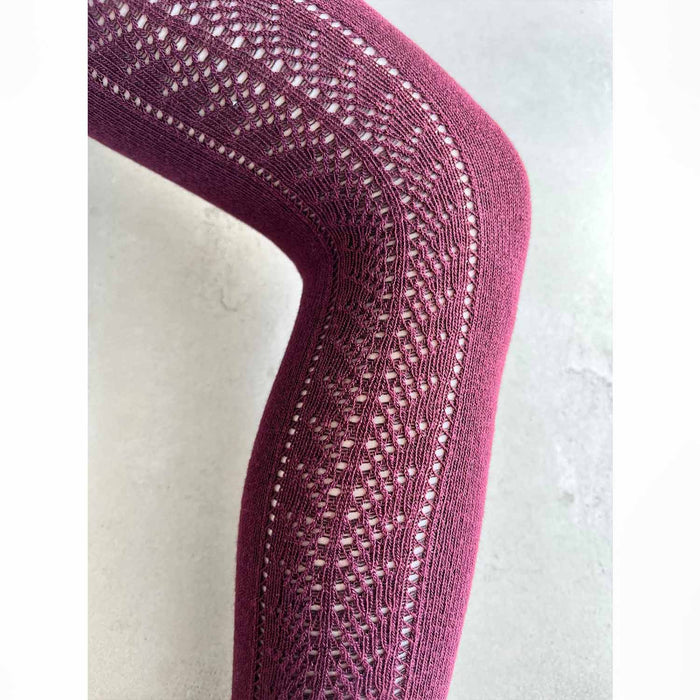 גרביונים תחרה 1 בורדו