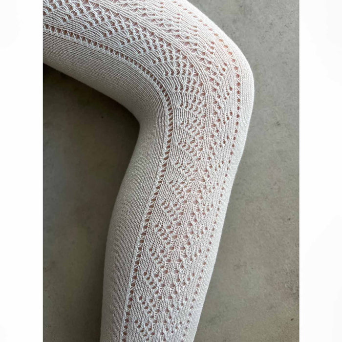 גרביונים תחרה 1 אפור בהיר