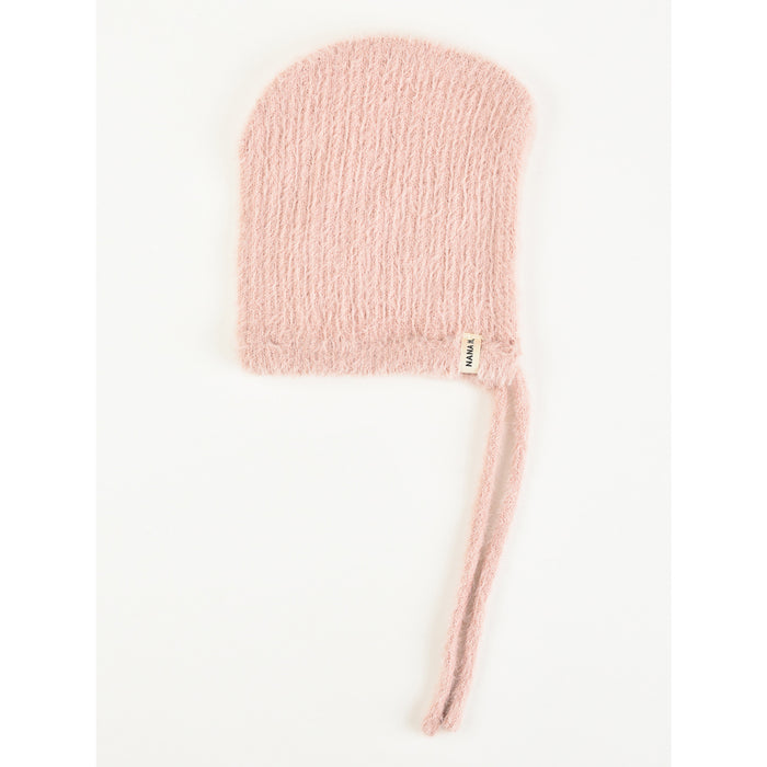 כובע אנגורה קשירה - ורוד