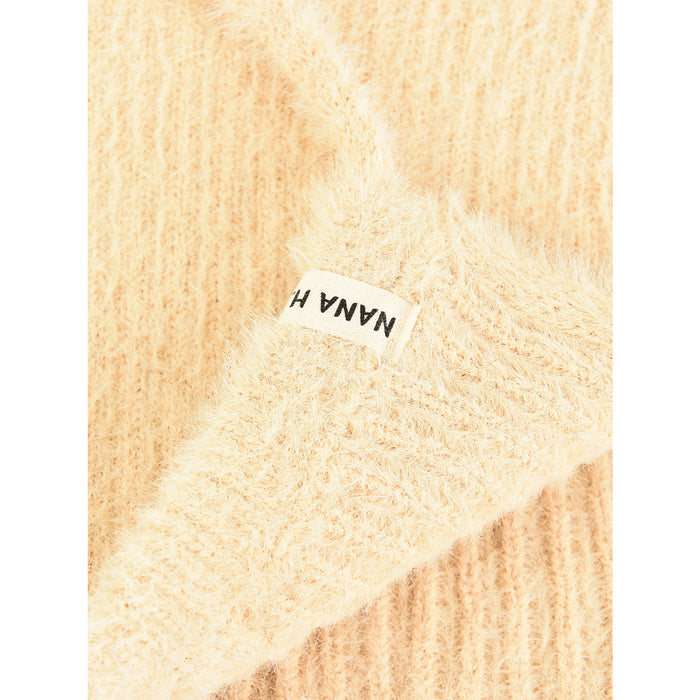 'כובע אנגורה קשירה - בז