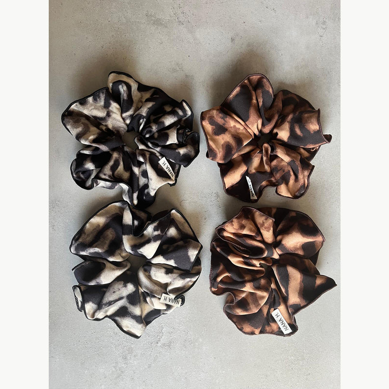 זוג גומיות סקראנצ' ענקיות - מנומר