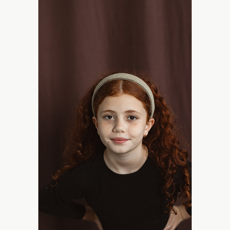 'קשת שטוחה סריג - בז