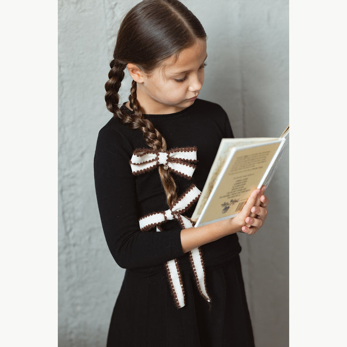 גומיית פפיון צמרי חום