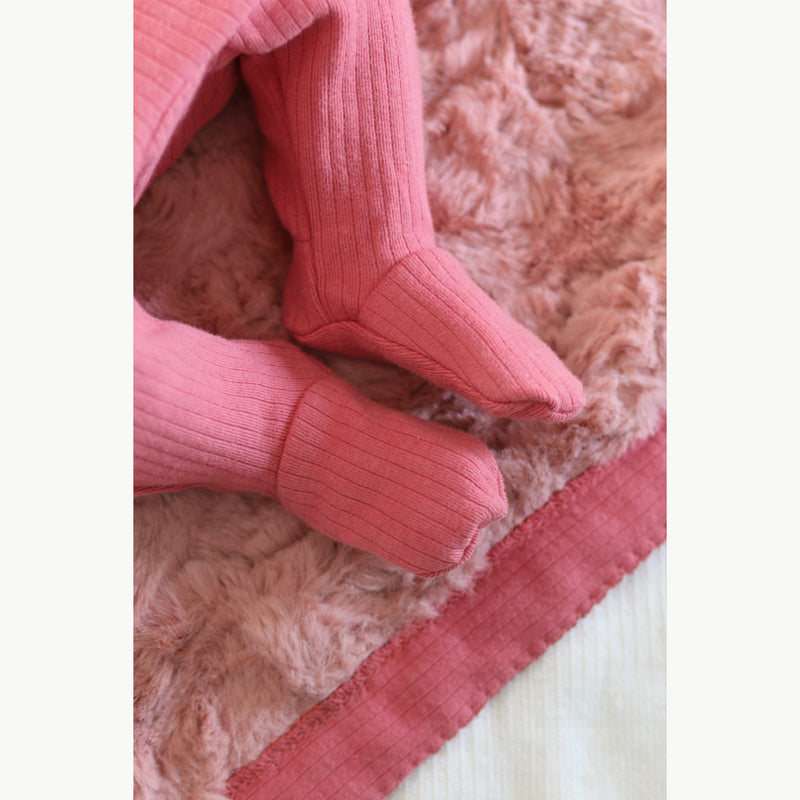 אוברול ריב - ורוד