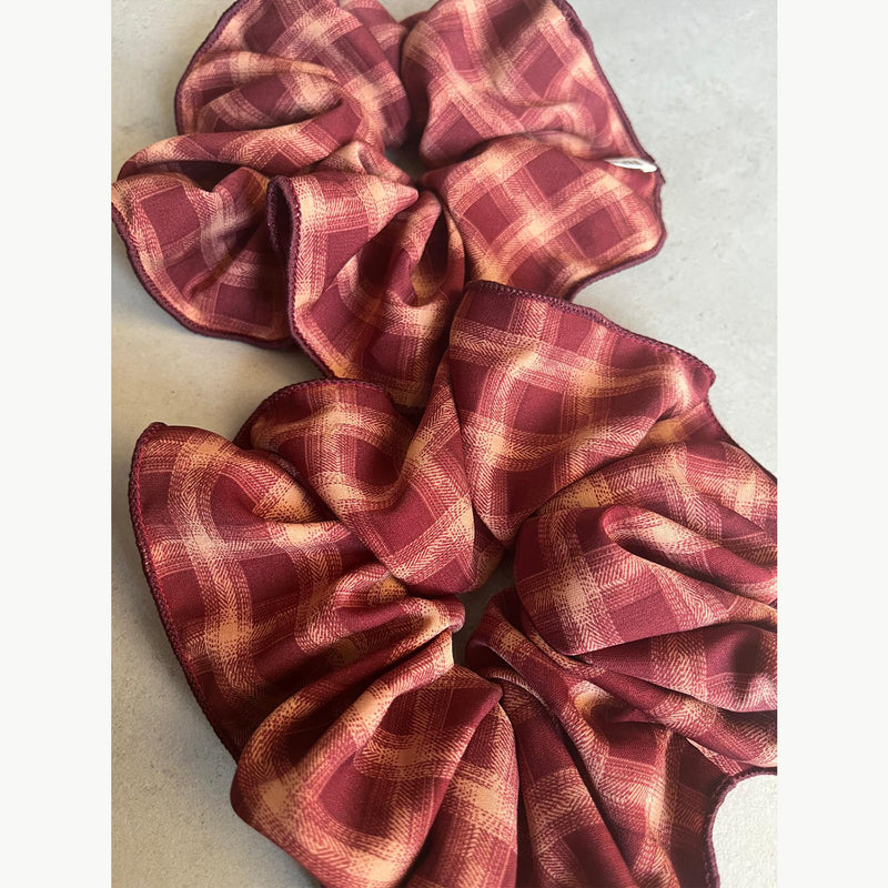 זוג גומיות סקראנצ' ענקיות  - אדום