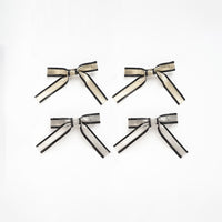 זוג פפיונים מטאלי יוקרתי