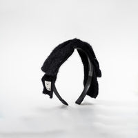 קשת פפיון פרווה אנגורה - שחור