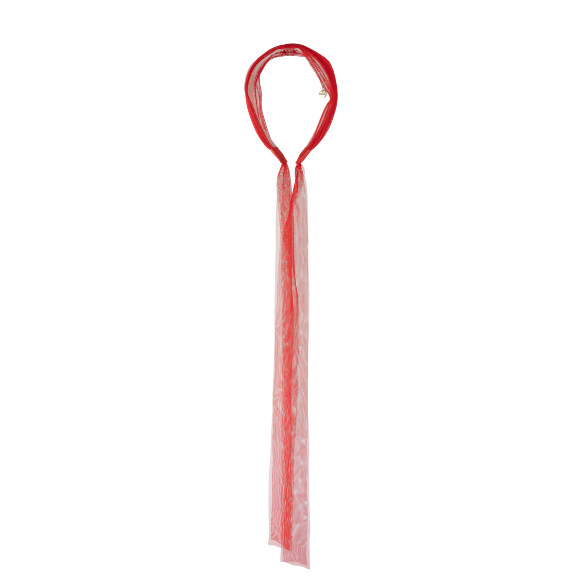 קשת רצועות קשירה טול - אדום