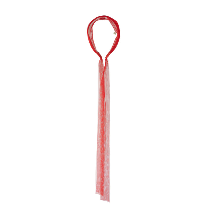 קשת רצועות קשירה טול - אדום