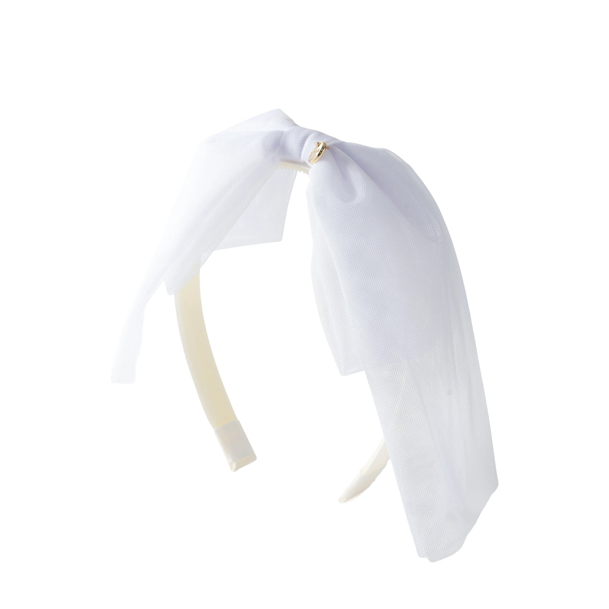 קשת פפיון טול - לבן