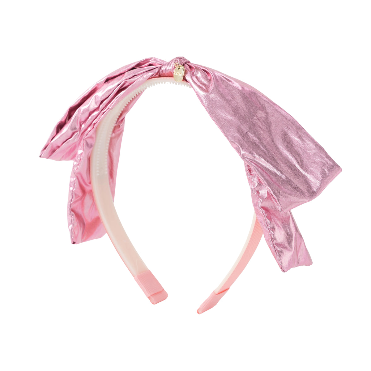 קשת פפיון מטאלי - ורוד