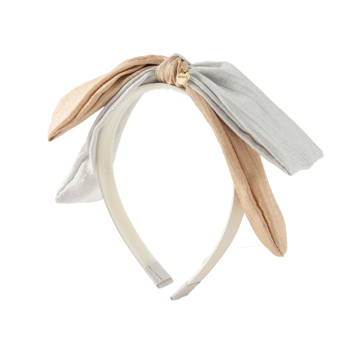 קשת פפיון שימר - זהב קרם