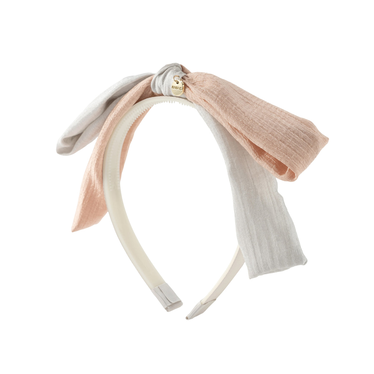 קשת פפיון שימר - ורוד כסף