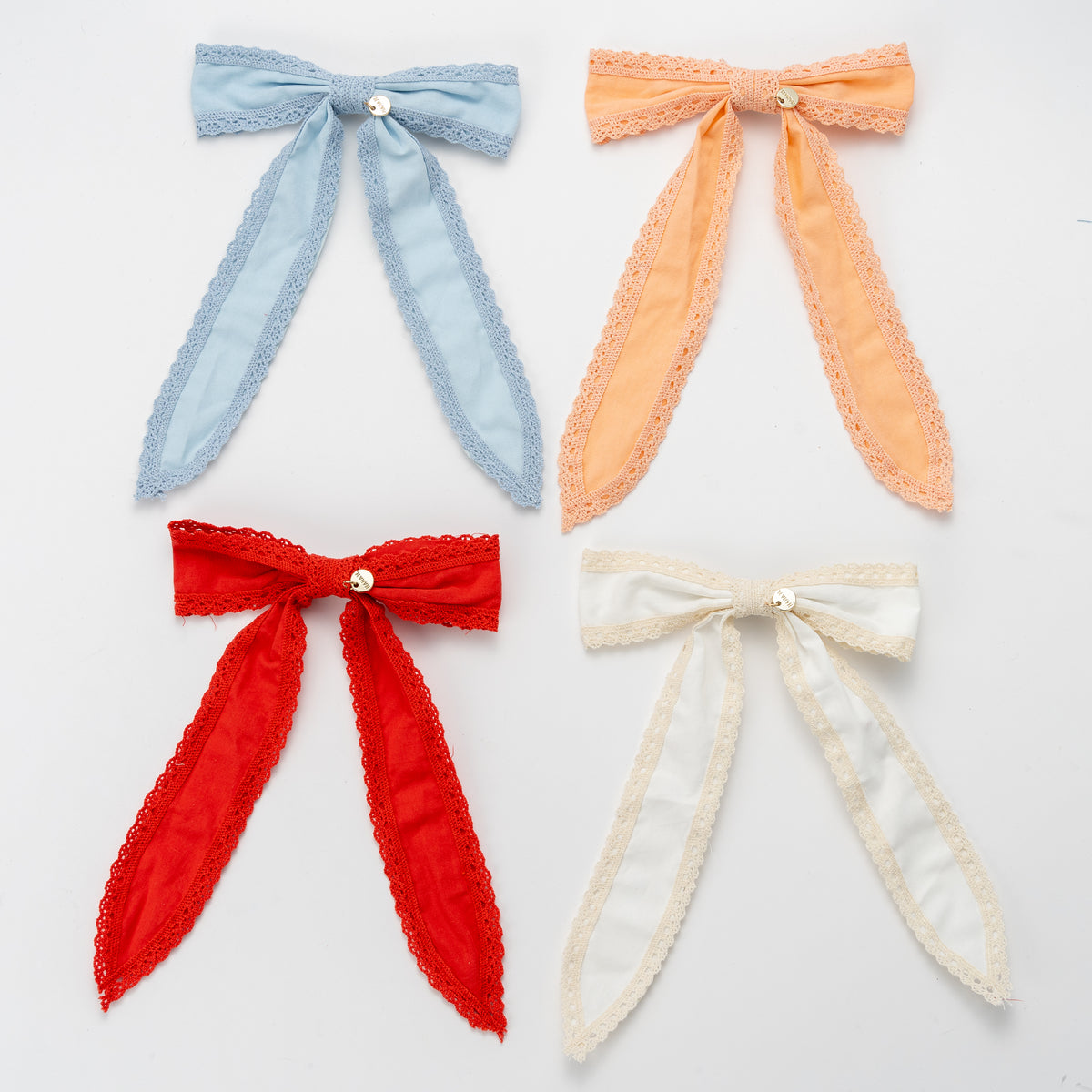 פפיון כותנה סיומת תחרה