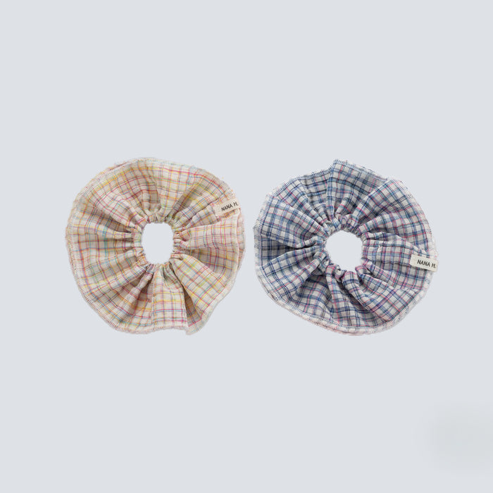 זוג גומיות סקראנצ משובץ