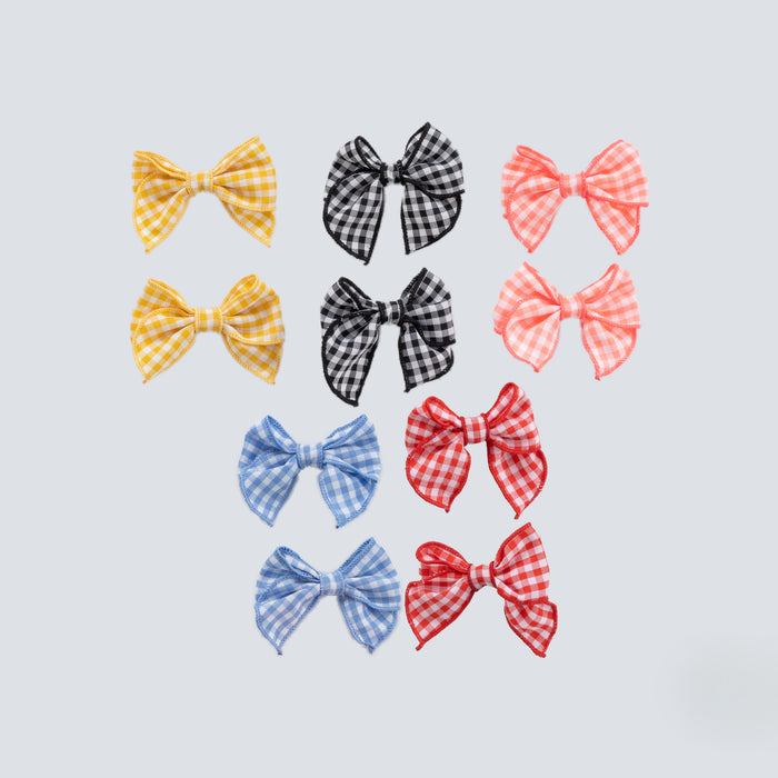 זוג פפיונים משובץ