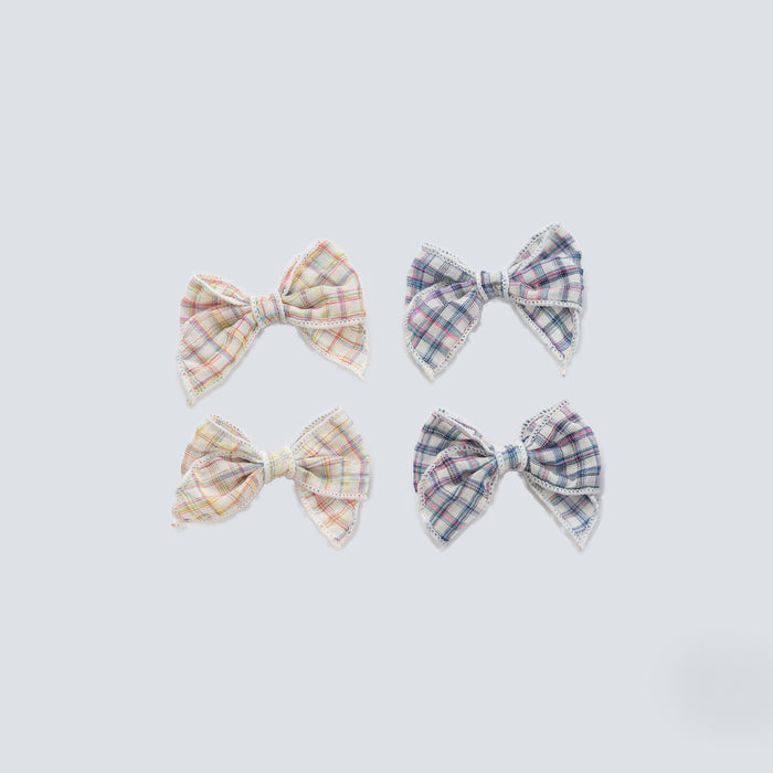 זוג פפיונים משובץ