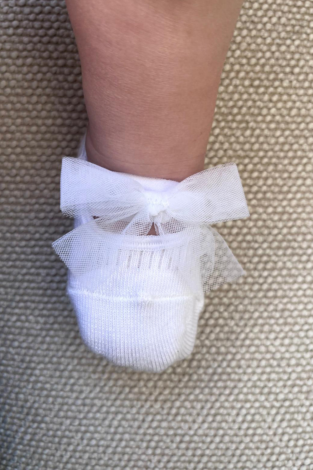 גרביים בלרינה - לבן