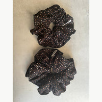 זוג גומיות סקראנצ' ענקיות  - שחור