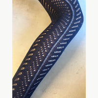 גרביונים תחרה - כחול