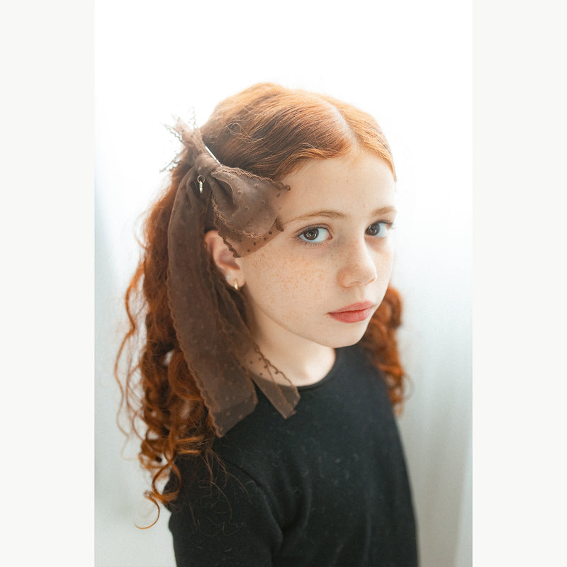 פפיון טול עיגולי קטיפה קטנים