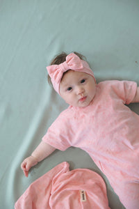 אוברול וואש קצר - ורוד