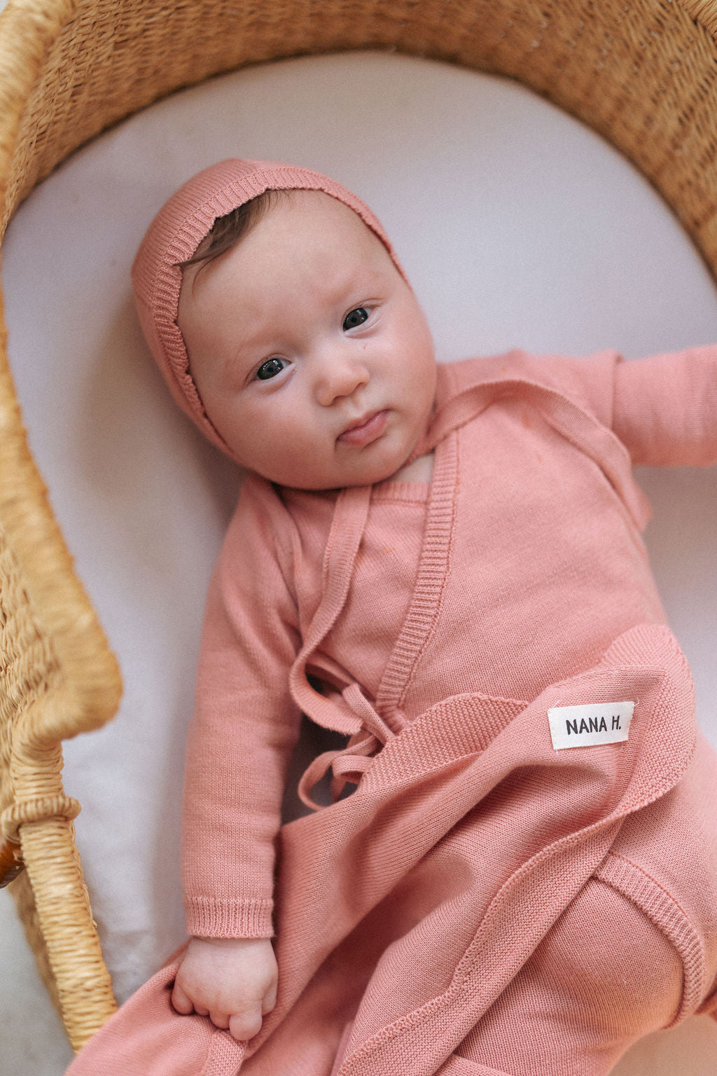 אוברול מעטפת סרוג - ורוד