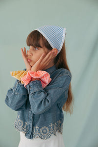 זוג גומיות סקראנצ משובץ