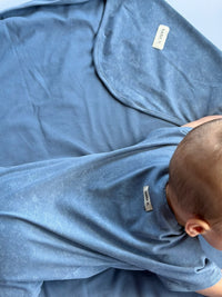 אוברול וואש קצר - כחול