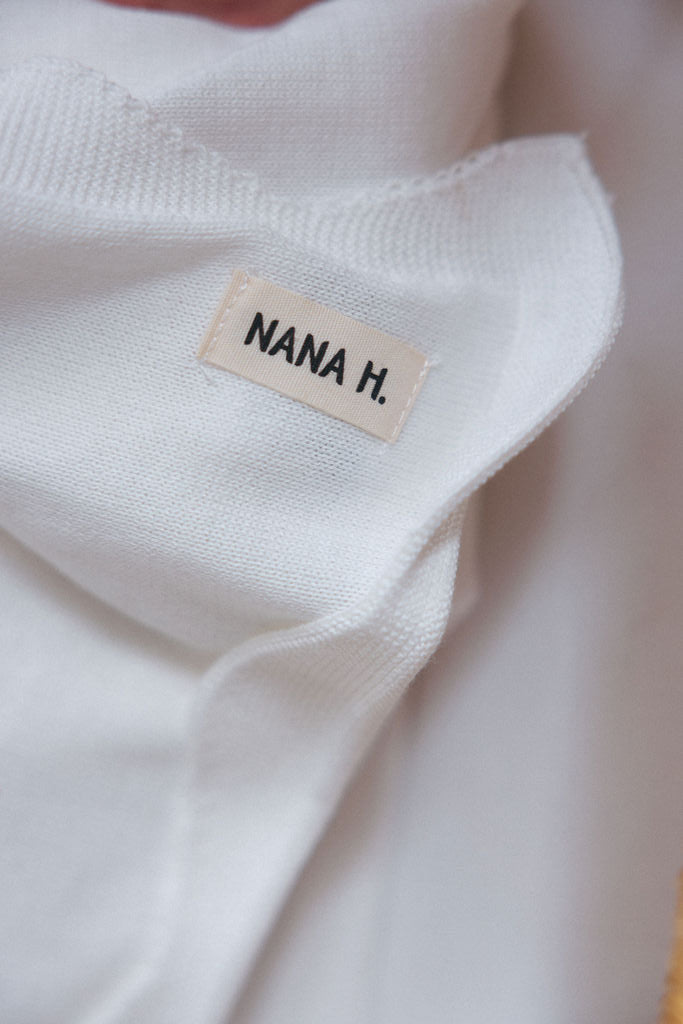 שמיכה סרוגה קיצית - שמנת