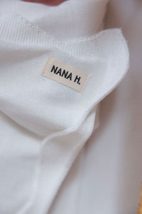 שמיכה סרוגה קיצית - שמנת