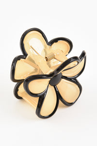 קליפס פרח חום