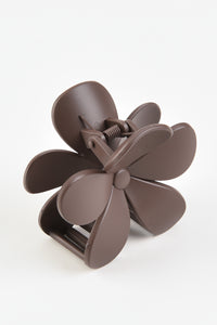 קליפס פרח חום