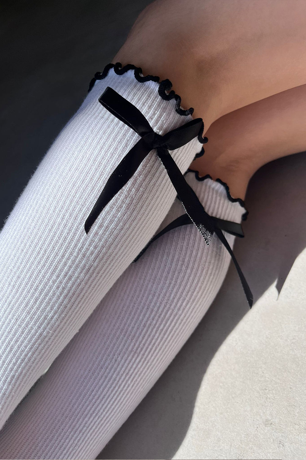 גרביים ברך פפיון - שחור