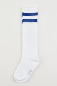 גרביים ברך ריב פס - כחול