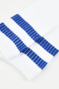 גרביים ברך ריב פס - כחול