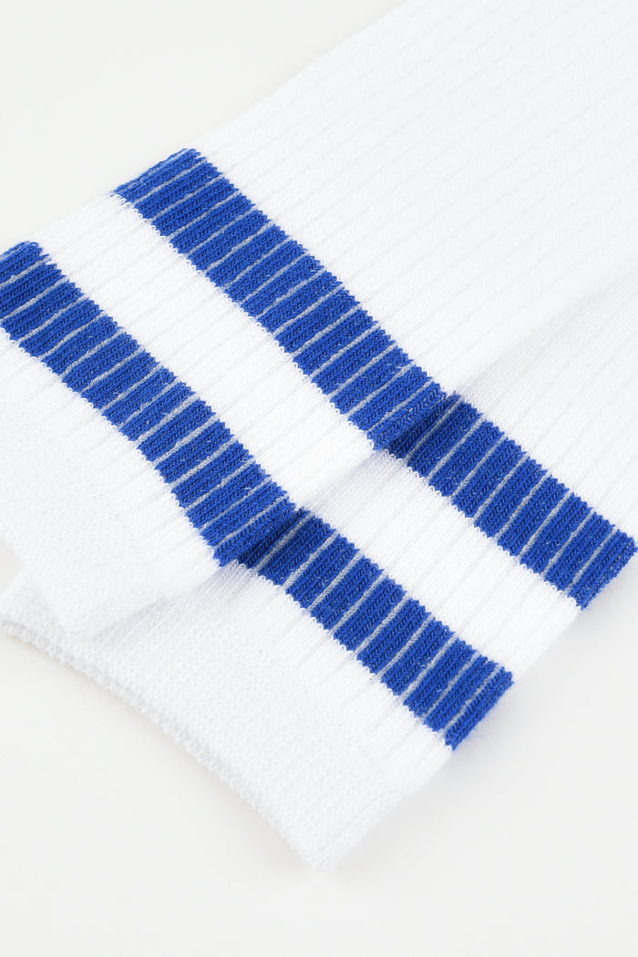 גרביים ברך ריב פס - כחול