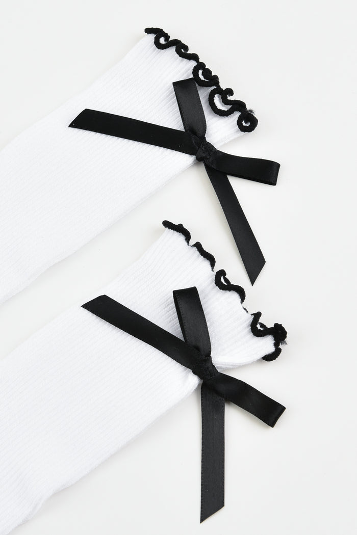 גרביים ברך פפיון - שחור