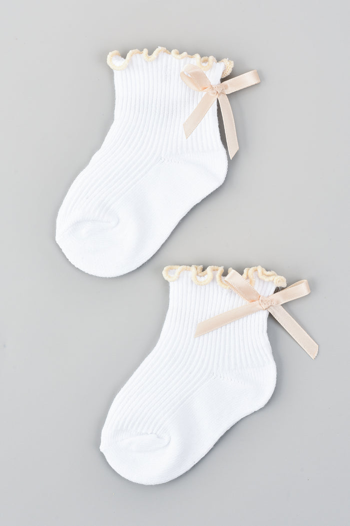 גרביים פפיון - קרם