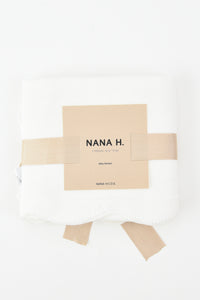 שמיכה סרוגה קיצית - שמנת