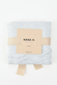 שמיכה סרוגה קיצית - תכלת