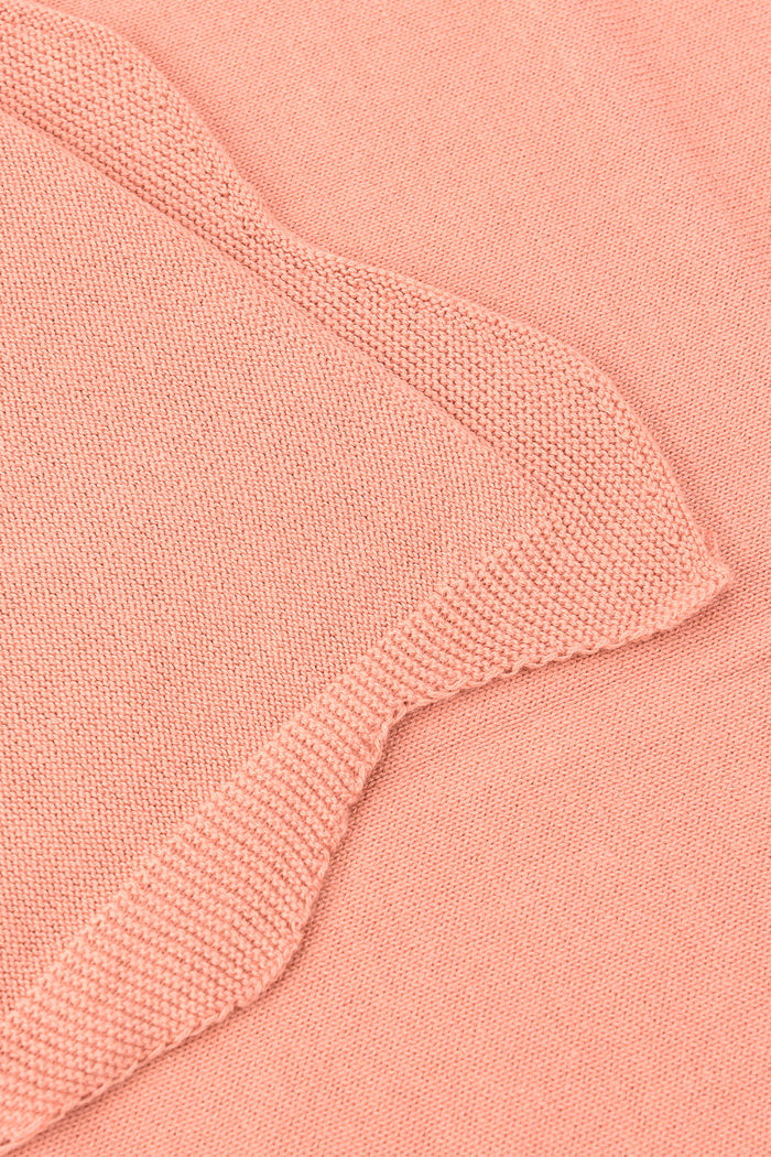 שמיכה סרוגה קיצית - ורוד