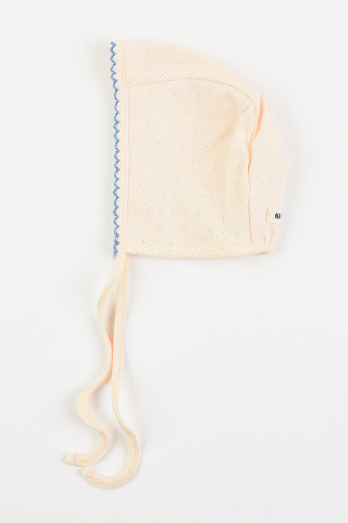 כובע קשירה פוינטל - בז' מסגרת כחול