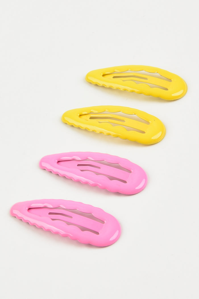 מארז סיכות תיקתק - ורוד צהוב