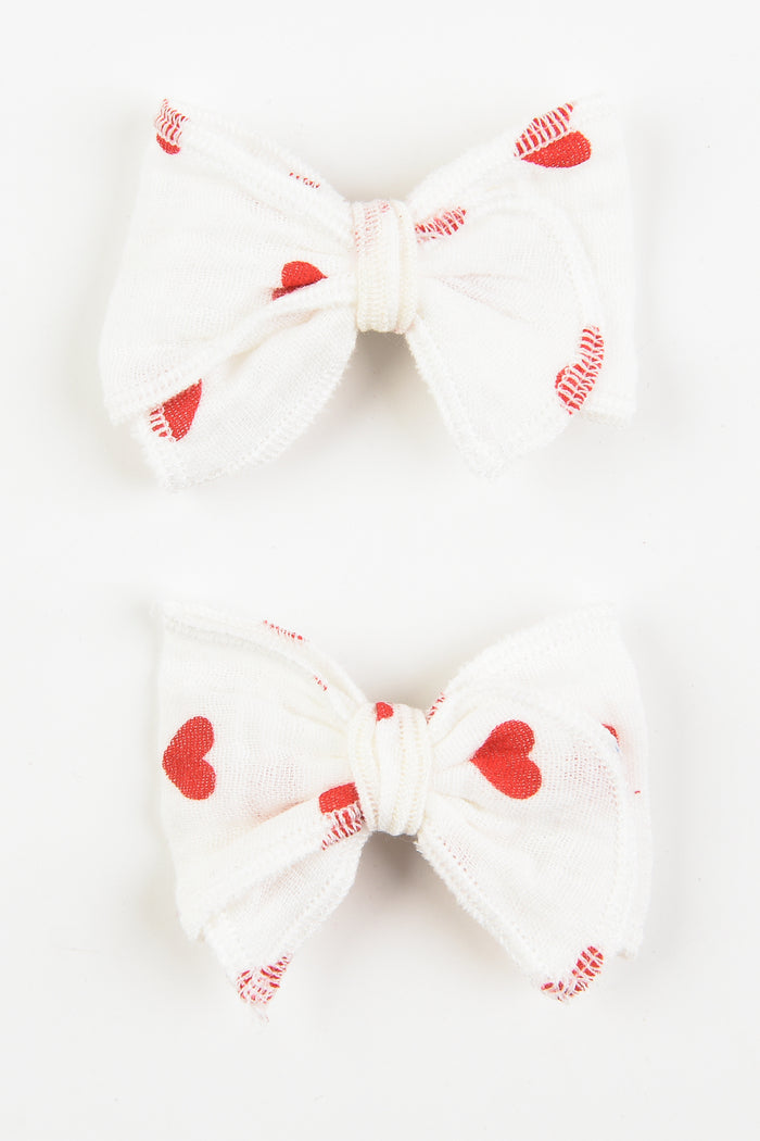 זוג פפיונים טטרה לבבות אדום