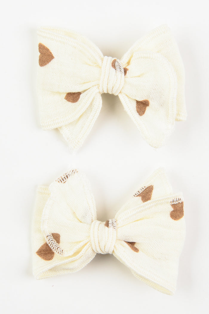 זוג פפיונים טטרה לבבות חום