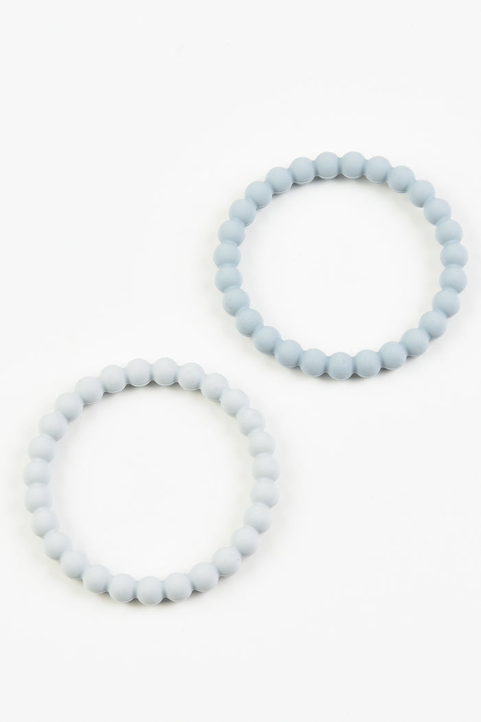 זוג נשכנים סיליקון - תכלת