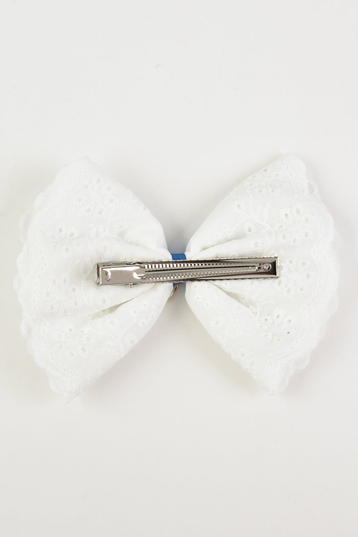 פפיון תחרה סאטן - קרם