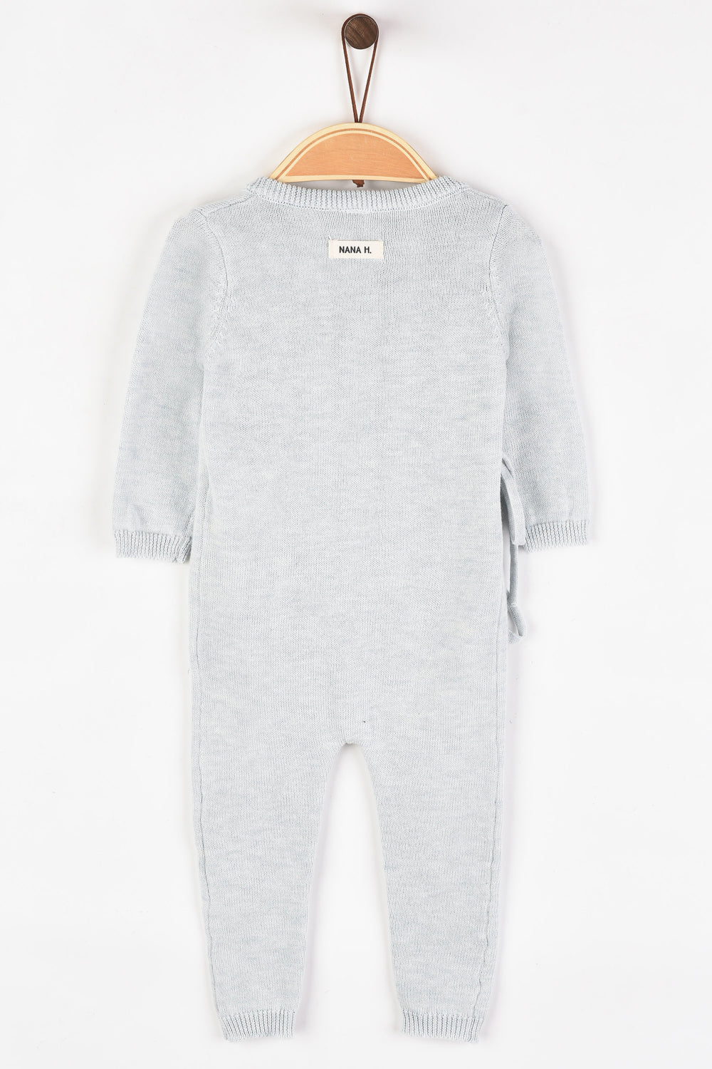 אוברול מעטפת סרוג - תכלת