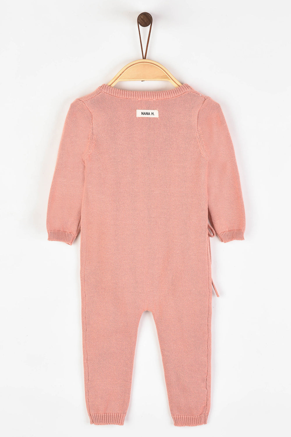 אוברול מעטפת סרוג - ורוד